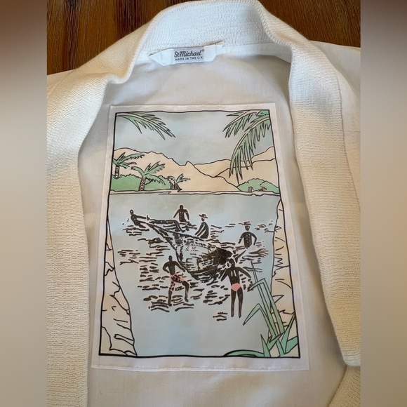 Vintage St Michael Bomber Racer Jacket Mens Small made in UK - Picture 2 of 9